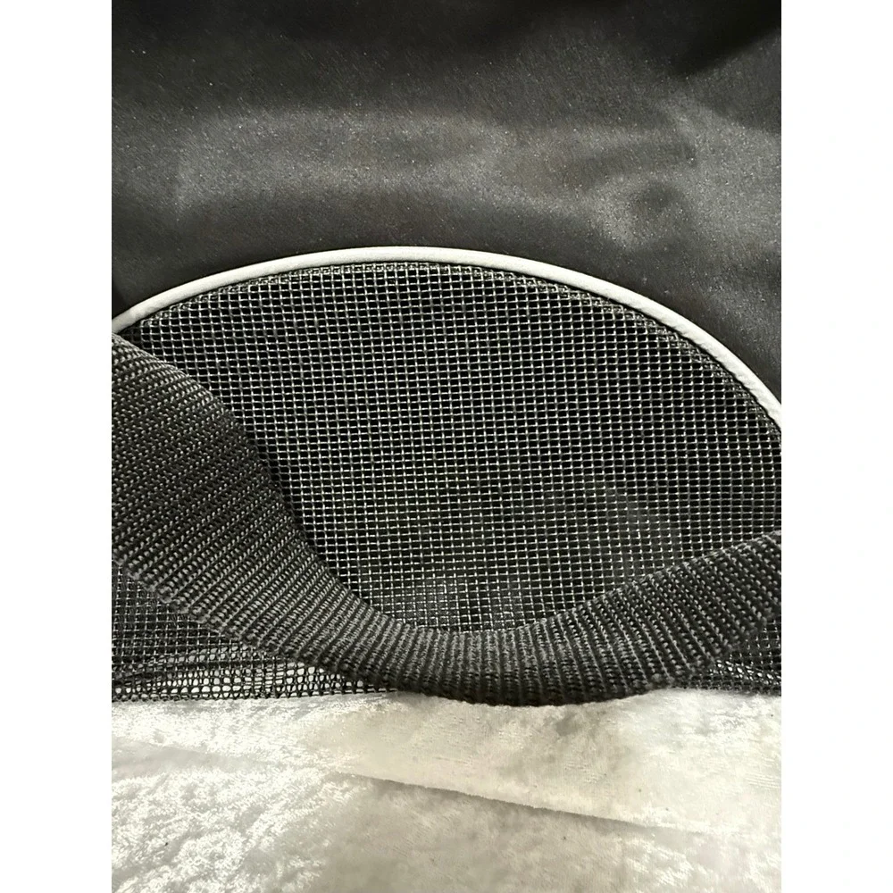 Black Mesh Soft Sided Pet Carrier Bag Small Dog Cat Travel Tote Reflective Trim